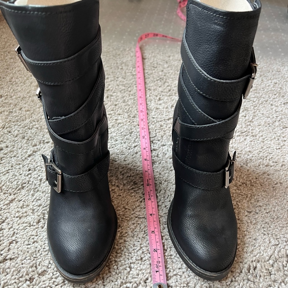 Steve Madden Kloo Women's Black Buckle Boots